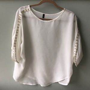 Gold studded embellished top. So pretty